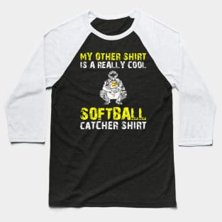 Softball Catcher Girl Baseball Player Baseball T-Shirt